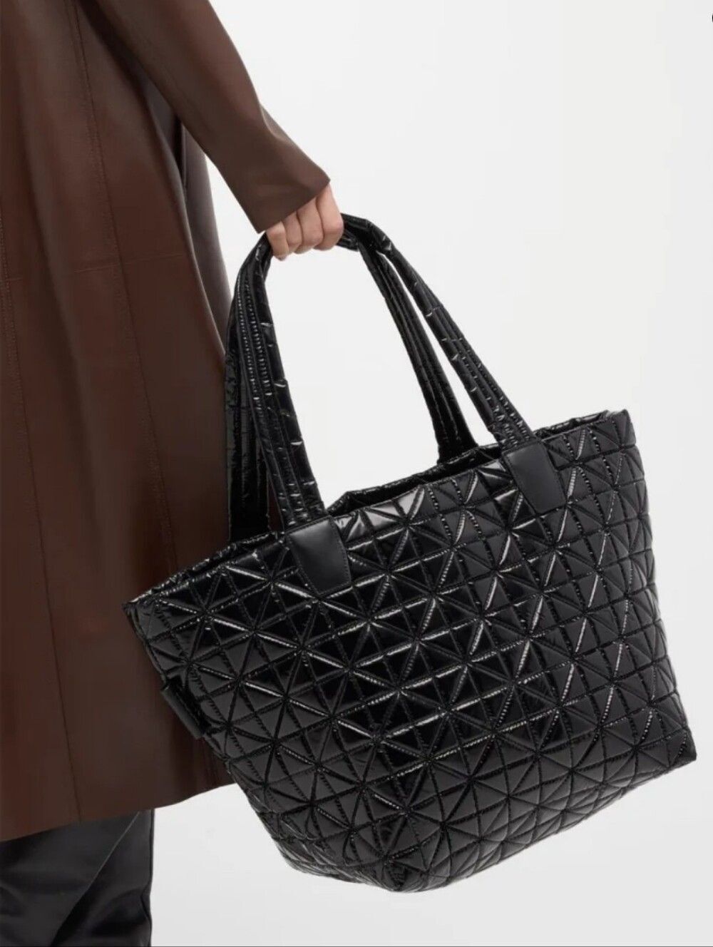 Vee Collective Quilted Tote Bag Black Women’s Handbag